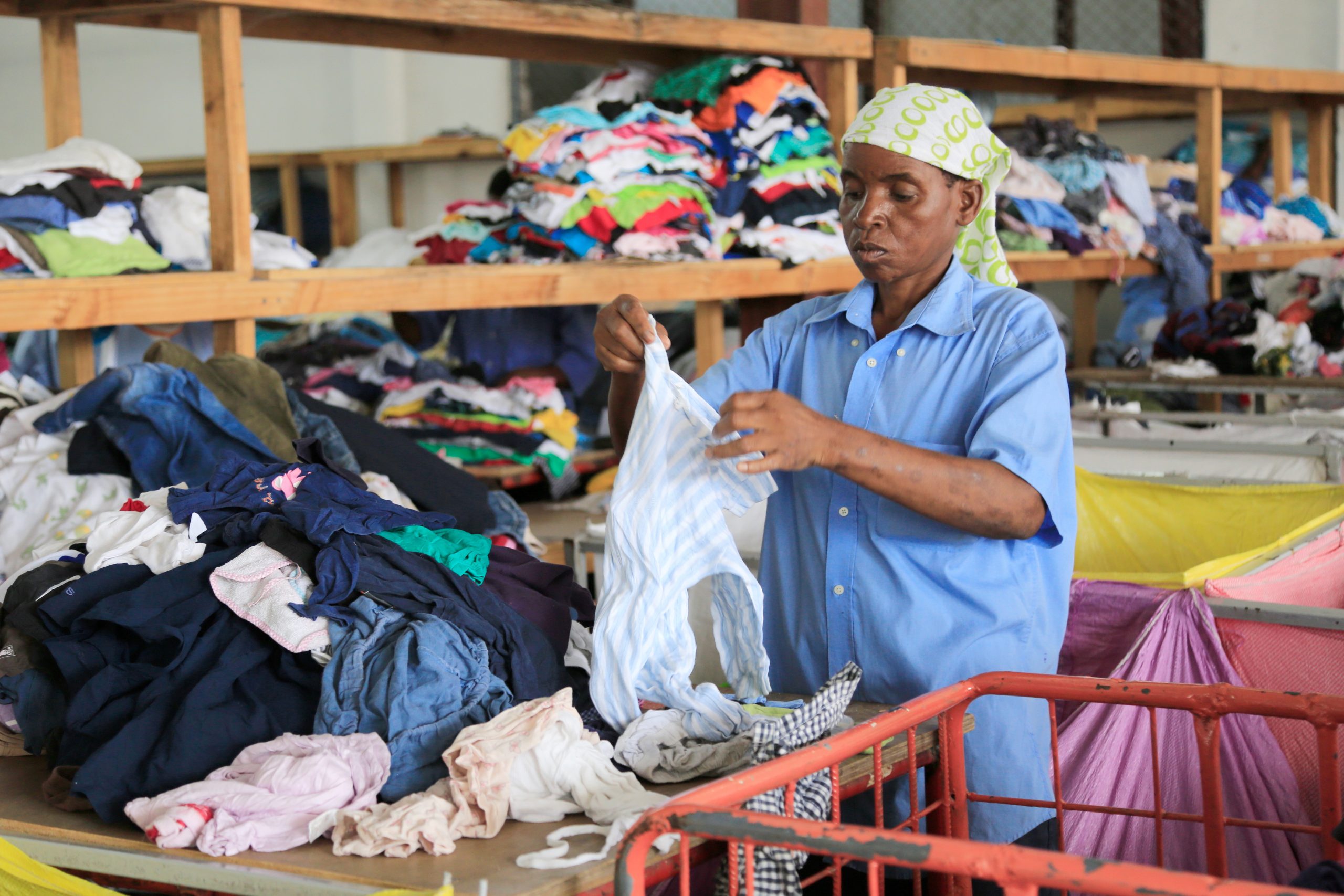 Selection second hand clothes Humana